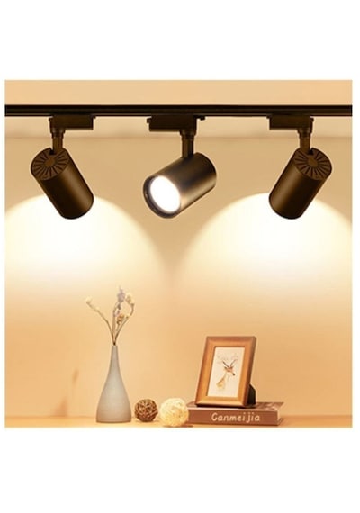 30w Ray Spot Ve Ray Seti - 3 Adet Ray Spot Günışığı - 1 Metre Ray Siyah