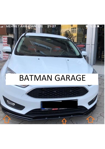 Ford Focus 3 Iıı Ön Tampon Lip Parlak Siyah 2012 - 2018