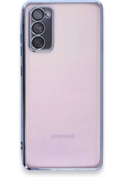 Tedar Samsung Galaxy Uyumlu S20 Fe Kılıf Razer Lensli Silikon - Açık Mavi Najmaddin standart