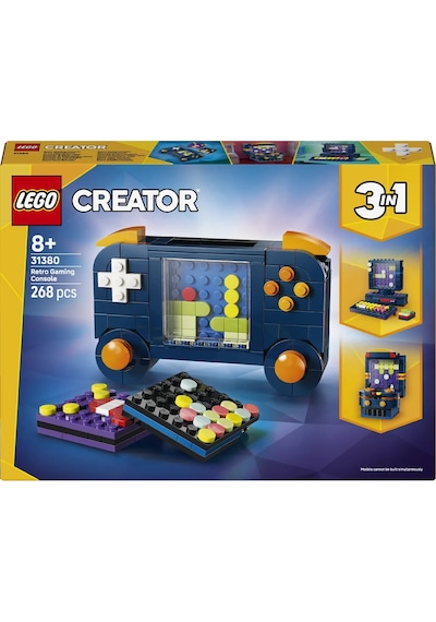 LEGO® Creator 3’ü 1 Arada Retro Oyun Konsolu 31380 – 8 Yaş ve Üzeri Çocuklar için Yaratıcı Oyuncak Yapım Seti (268 Parça)