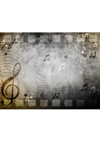 Müzik Temalı Yazılı Özel Tasarım Duvar Kağıdı (397457209)