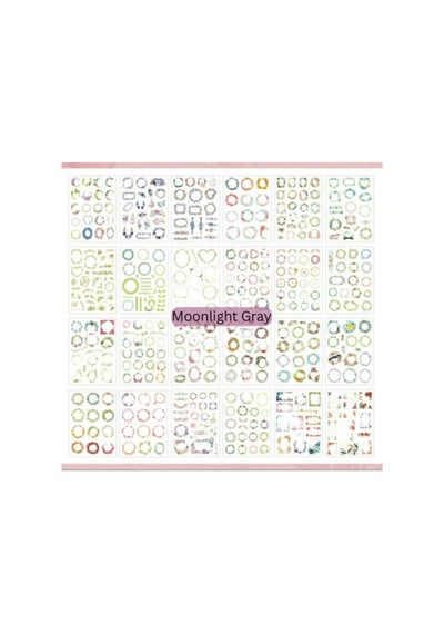 24 Sayfa Washi Çiçek Çerçeve Sticker Bullet Journal Scrapbook Laptop