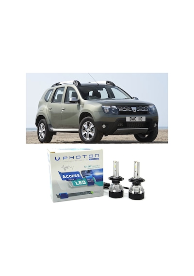 Dacia Duster 1 Led Xenon Uzun Far Ampulü H1 Access Yeni Seri Beyaz 2010-2018