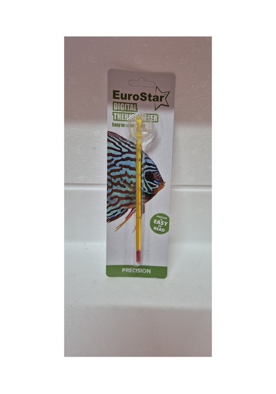 Termometre Büyük Sarı Akvaryumun İçine Yapışan 6cm