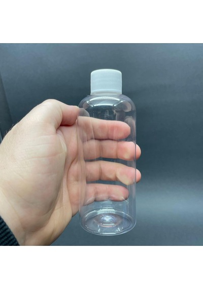200 Cc Pet Şişe - Beyaz Kapaklı- 200ml Kapaklı Pet Şişe X 10 Adet
