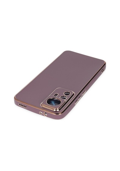 Xiaomi Mi 12t Pro Uyumlu Kılıf Volet Silikon - Mor