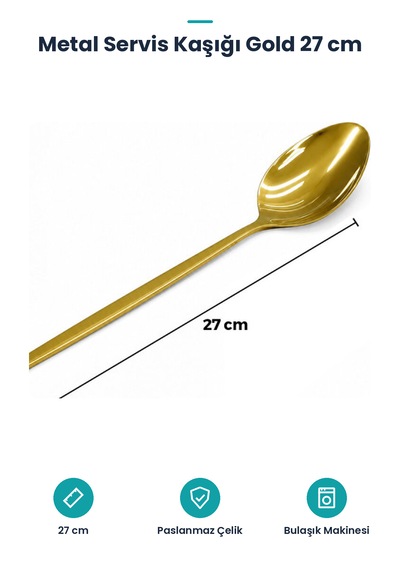 Servis Kaşığı - Metal - 27 Cm