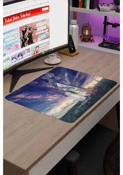Suzume Anime V4 - 48x40 Xl Gaming Kauçuk Kaymaz Taban Mouse Pad Fare Altlığı
