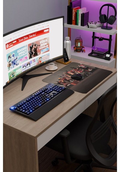 Team Fortress Kaymaz Dikişli Kauçuk Oyuncu Mousepad V2 - 48x40 Xl Gaming Mouse Pad Fare Altlığı