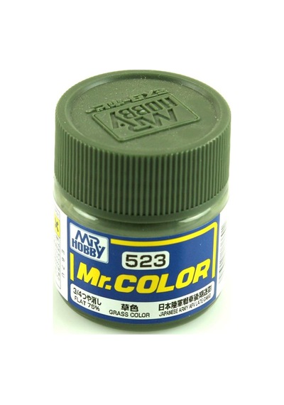 10 Ml. Grass Color Mr.color Serisi Maket Boyası, Mr.hobby C523 Standart