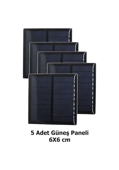 5 Adet Güneş Paneli Seti 60x60mm Mini Solar Panel Deney Seti Robotik Okul Projesi Hobi Eğitim Kiti 5 Adet Güneş Paneli Seti 60x60mm Mini Solar Panel Deney Seti Robotik Okul Projesi Hobi Eğitim Kiti