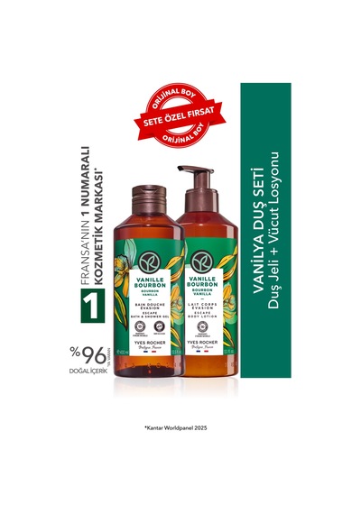 Yves Rocher Vanilya Duş Seti-duş Jeli 400 Ml& Vücut Losyonu 390 Ml Diğer