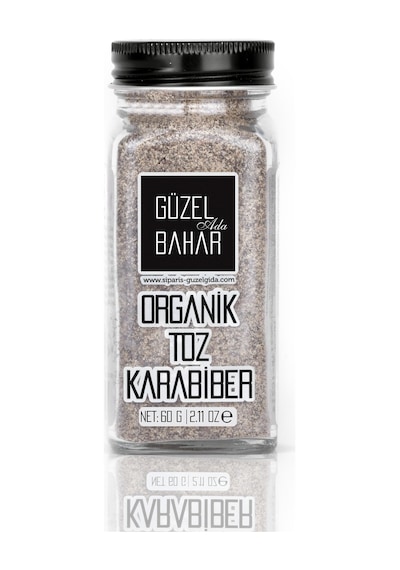 Güzel Ada Gıda Organik Tuzluklu Toz Karabiber 60 G
