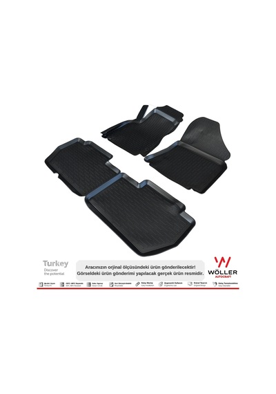 Peugeot Partner Paspas 2008 2020 Arası 3D Havuzlu Wöller Paspas