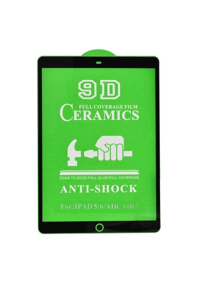 Zore İpad 9.7 2017 5.nesil Uyumlu Ogaa Tablet Seramik Ekran Koruyucu-siyah