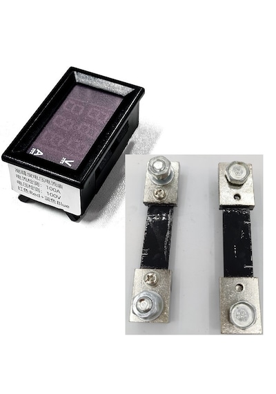 Yate10 Dc 0-100v 0-100a Voltampermetre+şönt Bara Direnci