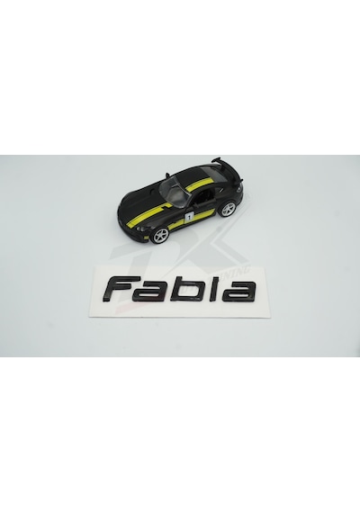 Skoda Fabia Bagaj Parlak Siyah Abs 3M 3D Yazı Logo Amblem