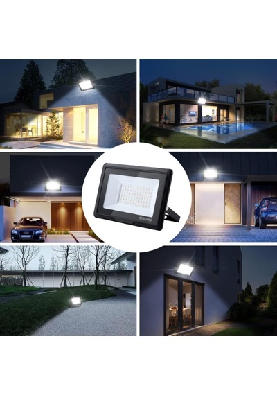 Ultra Slim Projektör Dış Mekan Led Işık Siyah