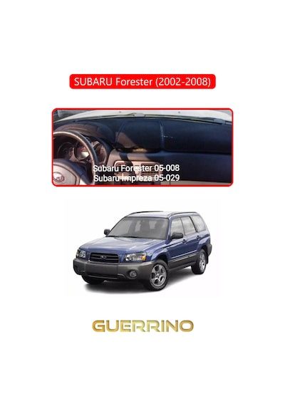 Subaru Forester 2002-2008 Torpido Koruma Halısı Kırmızı Kenar