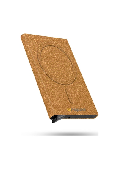Wrapsol Magsafe Mekanizmalı Kartlık Rfid Korumalı Alüminyum Otomatik Kredi Kartlık Renkli Parlak Saks Mavi Simli Altın Simli Altın