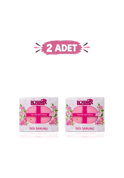 Rosemix - 983 - - Gül Sabunu Kutulu 4 X 80 Gr - 2 Adetlik - Zngzrmll - Set Ürün Diğer