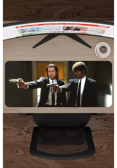 Pulp Fiction Ucuz Roman Tarantino V2 70x30 Xl Gaming Kauçuk Kaymaz Taban Mouse Pad Fare Altlığı