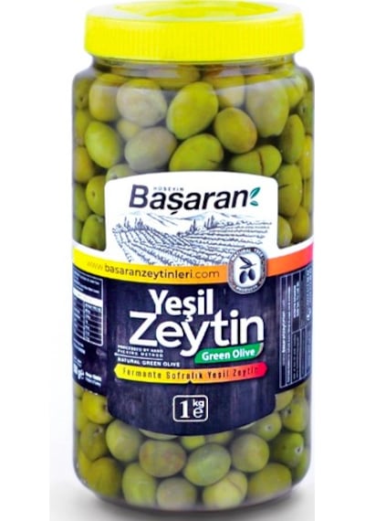 Başaran Zeytinleri Gemlik Köy Kırması Yeşil Zeytin 1 KG