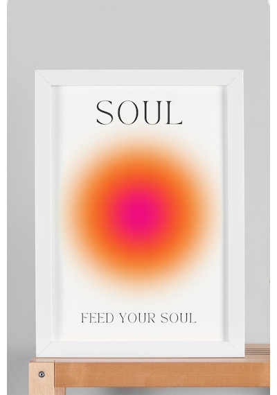 Feed Your Soul Çerçeveli Tablo Aura Enerji Renkleri