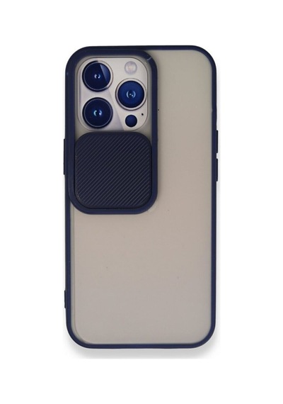 Apple Uyumlu iPhone 13 Pro Sürgülü Kamera Lens Korumalı Buzlu Mat Kılıf