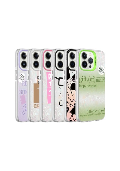 Zore İphone 13 Pro Uyumlu Mermer Desenli Ogaa Marbello Kılıf-kahverengi