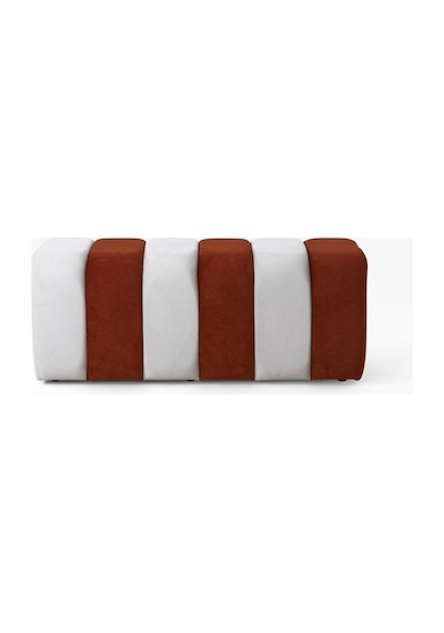 Yarmalı Bench Turuncu Beyaz Turuncu