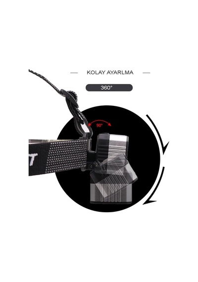 Hubrendy Kargo 4 Modlu Sensörlü Şarjlı Güçlü Kafa Lambası Wt-248