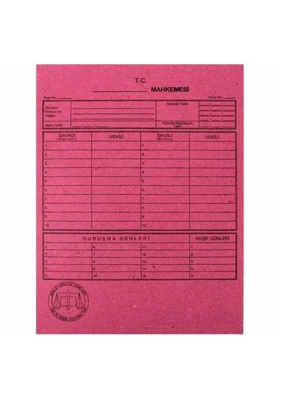 Alemdar Mahkeme Dosyası Lüks Pembe 50 Li Paket Pembe Mahkeme Dosyası
