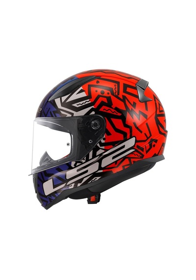 Kapalı Kask Ls2 Rapıd 2 Memphıs Kırmızı Mavi Orjinal Xl Çok Renkli