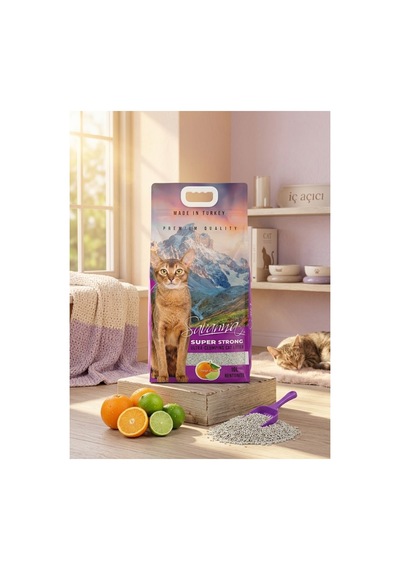Premium Quality Portakal Ve Lime Kokulu 10 Litre Bentonit Kedi Kumu - 938400741
