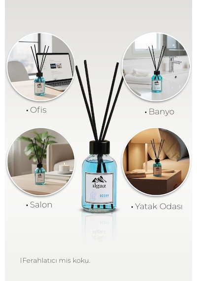 Okyanus Esintisi Bambu Çubuklu Oda Kokusu 110 Ml Red Diffuser Ocean Ortam Kokusu