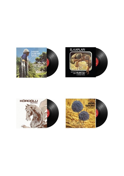 Ruhi Su - Köroğlu / Şiirler Türküler / El Kapıları / Sabahın Sahibi Var 4 Plak Özel Set