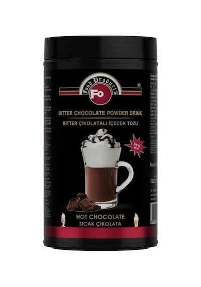 Fo Bitter Çikolatalı İçecek Tozu - Sıcak 1 Kg