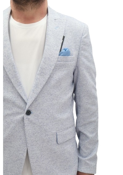 Twenhil Dmctekstil Erkek Ckt-203 Desenli İtalyan Kesim Dar Kalıp Tek Düğme Blazer Ceket Mavi Twenhil Dmctekstil Erkek Ckt-203 Desenli İtalyan Kesim Dar Kalıp Tek Düğme Blazer Ceket Mavi