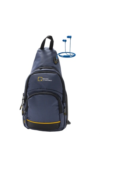 M 1006 Mega Bag Unisex Göğüs Çapraz Çanta, Body Bag Lacivert