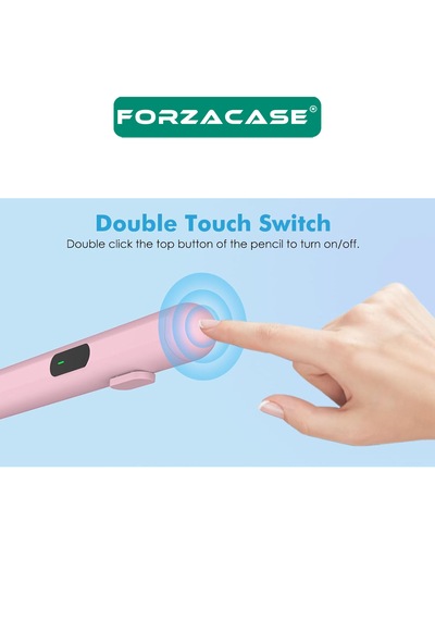 Forzacase Apple Uyumlu iOS Android Tablet Ve Telefonlar İle Led Göstergeli Dokunmatik Kalem Pembe - Fc1161 Pembe