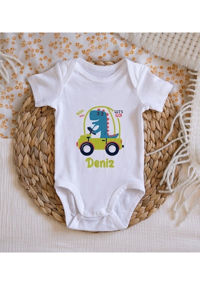 Bitmeyenkartus Bk Kids Isimli Bebek Body Zıbın - Model 34 Beyaz