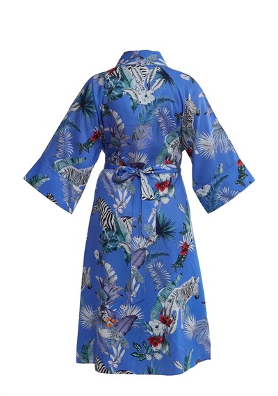 Elli2 Atlantis Zebra Kimono Mavi