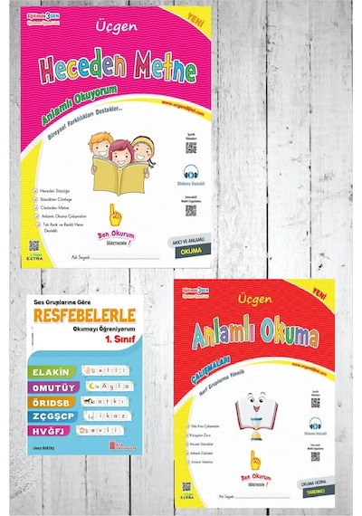 Üçgen 1.sınıf Heceden Metne + anlamlı Okuma