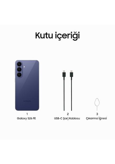 Samsung Galaxy S26 FE 8 GB 256 GB (Samsung Türkiye Garantili)