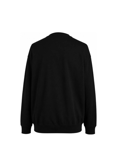 Trender Biyeli Basic O Yaka Siyah Erkek Sweatshirt 27kdt1000001