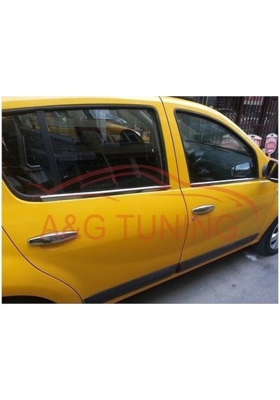 Dacia Sandero Krom Cam Çıtası Tk 2007-2012 4Prç Paslanmaz Çelik N11.4088
