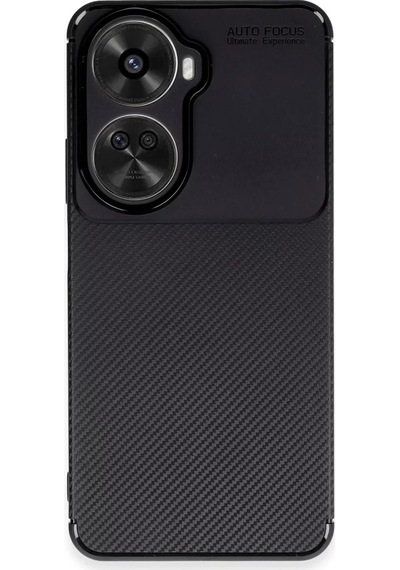 Newface Huawei Nova 12 Se Kılıf Auto Focus Karbon Kapak - Siyah Resimdeki