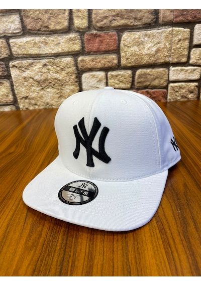 Hamze Ny New York Nakış Hip-hop Snapback Rapper Basket Beyzbol Şapka Cap Beyaz