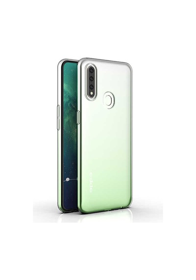 Oppo A31 Kılıf Zore Süper Silikon Kapak Renksiz